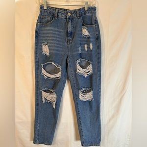 SHEIN distressed denim jeans size 4